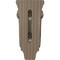 Ekena Millwork 4 3/4"W x 1 3/4"D x 10"H Small Traditional Pilaster Wood Corbel, Walnut CORW05X02X10PTWA - alternate 3
